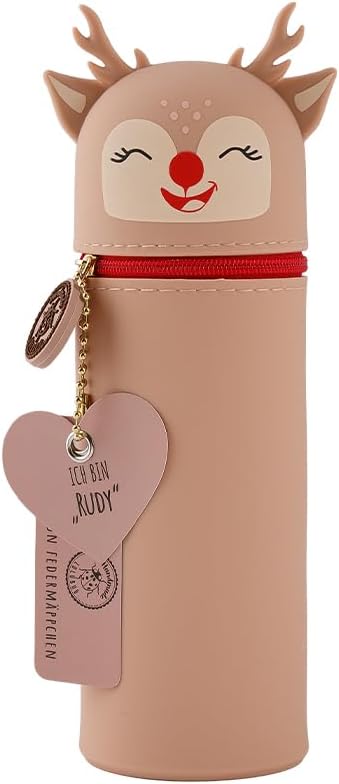 Lulubug Silikon - Federmäppchen - Rentier Rudi (Limitierte Edition)