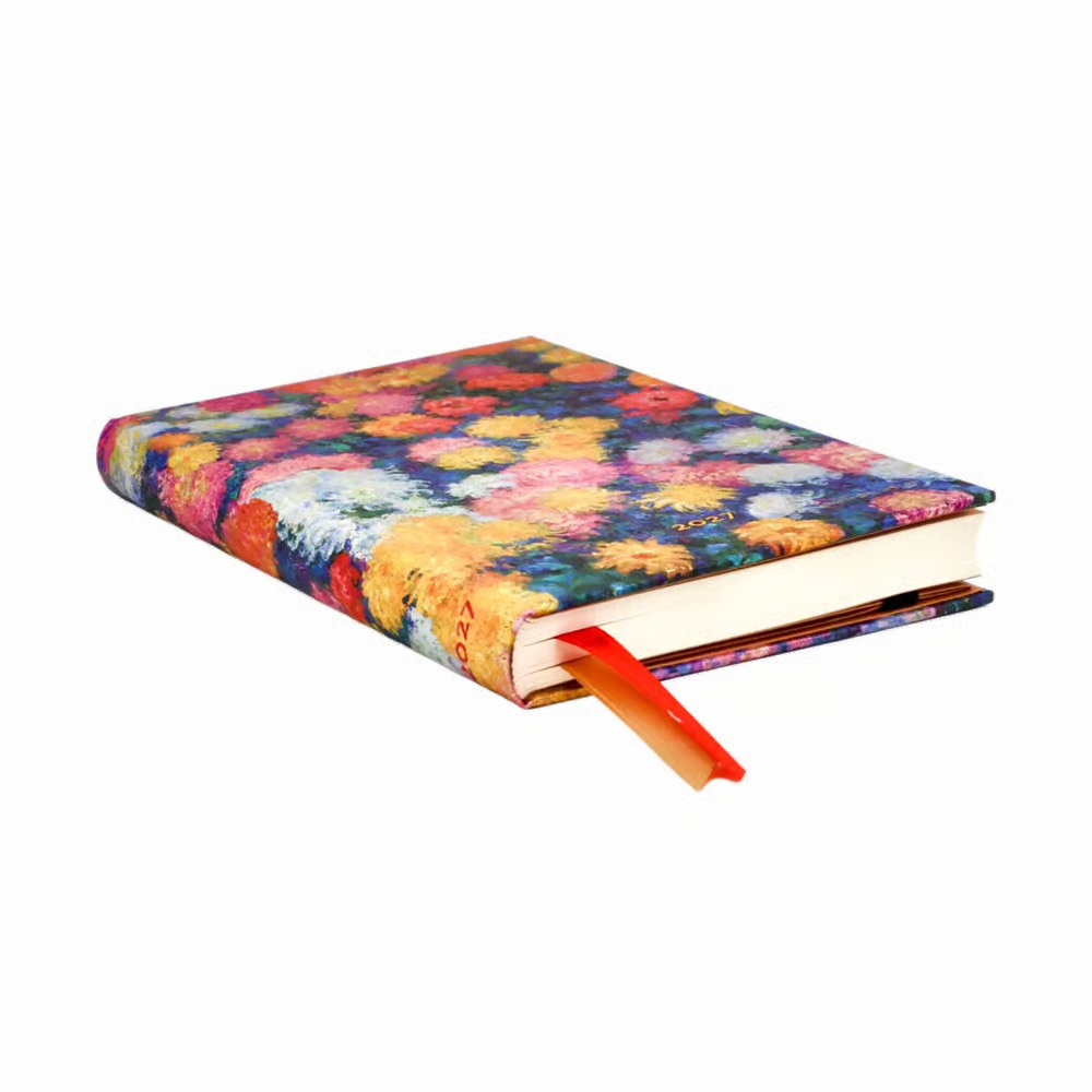 Paperblanks 2027 Monets Chrysanthemen Hardcover Maxi Vertikal 12-Monatskalender
