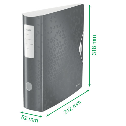 LEITZ Qualitäts-Ordner Active WOW, A4, 82mm, PP, schwarz